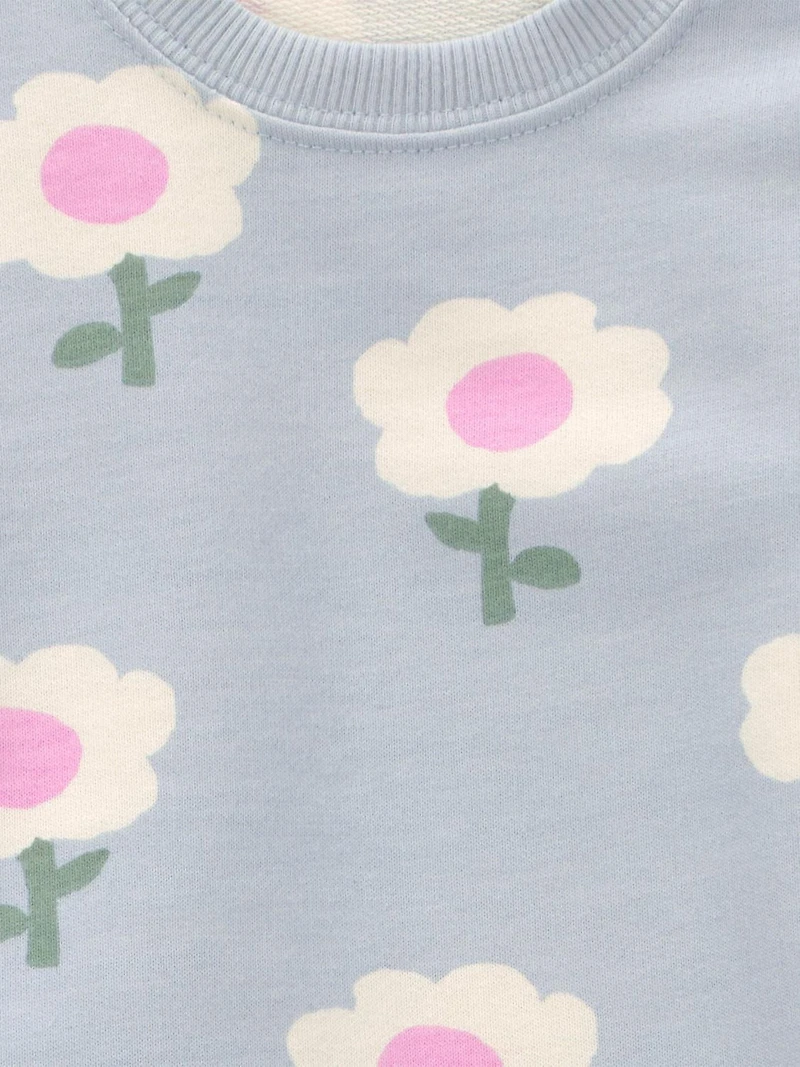 Carter's Child of Mine Infant Girl 2pc Set Blue Floral