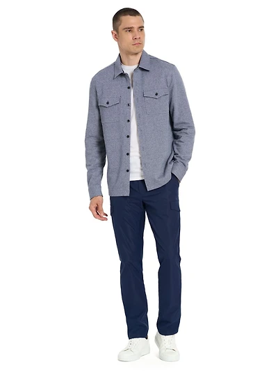 VAN HEUSEN TWILL FLEECE SHACKET