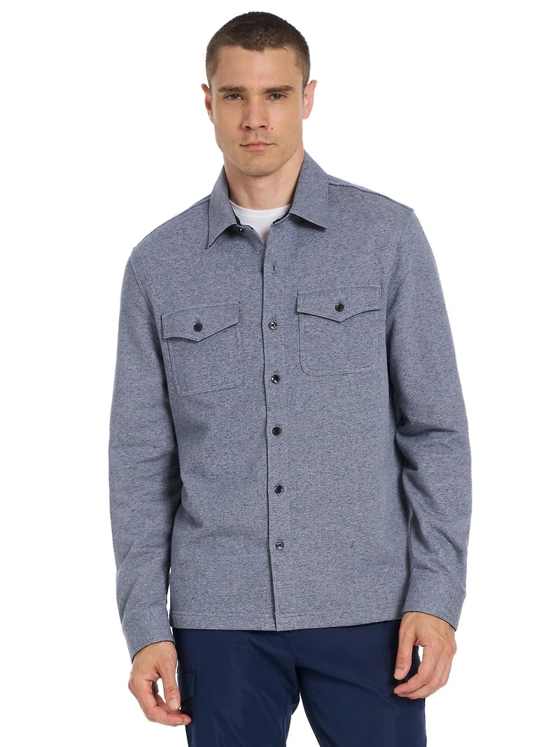 Veste chemise en molleton sergé Van Heusen