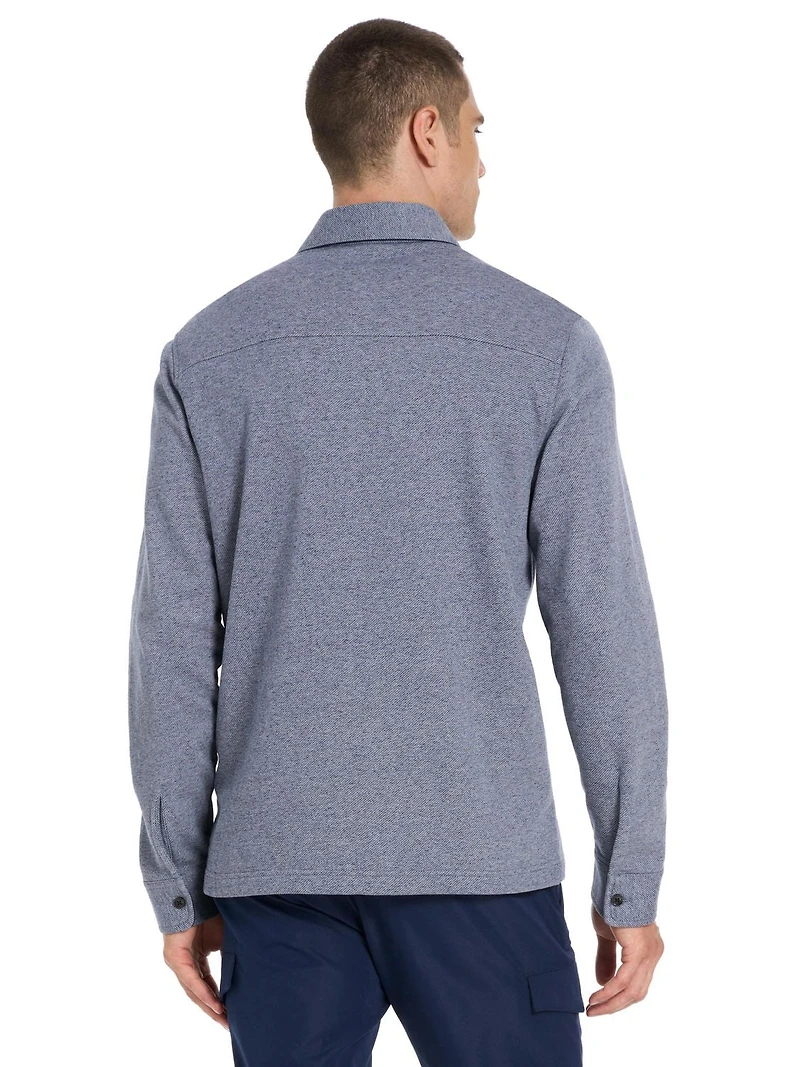 VAN HEUSEN TWILL FLEECE SHACKET
