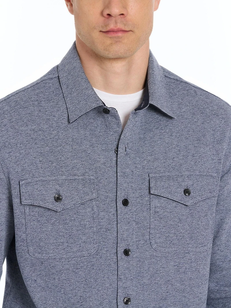 VAN HEUSEN TWILL FLEECE SHACKET