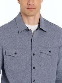 VAN HEUSEN TWILL FLEECE SHACKET