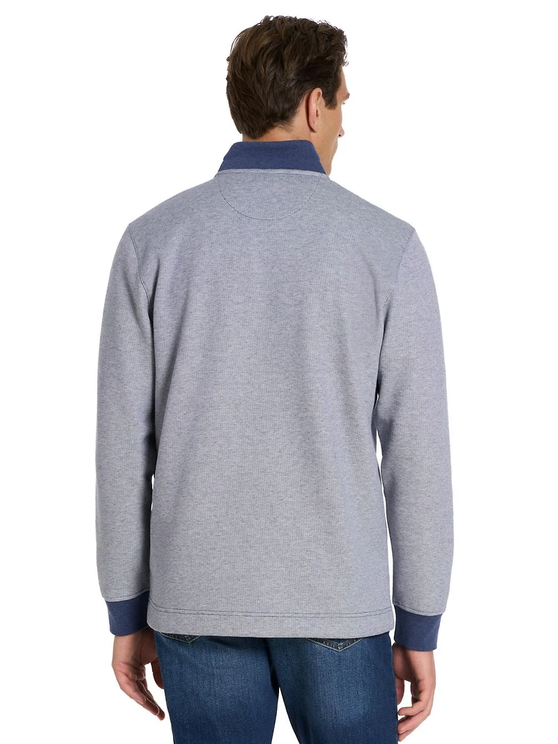 Pull à manches longues Van Heusen fermeture éclair 1/4