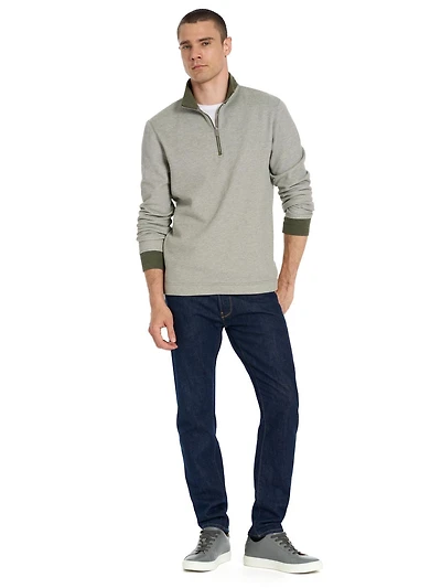 VAN HEUSEN LONG SLEEVE 1/4 ZIP SWEATER