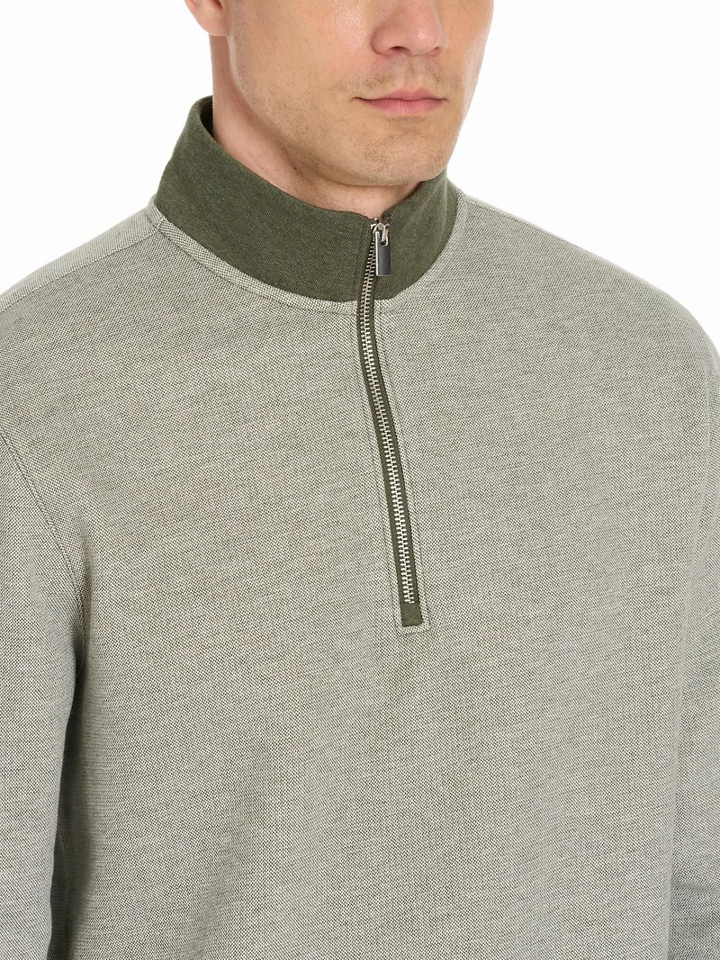 VAN HEUSEN LONG SLEEVE 1/4 ZIP SWEATER