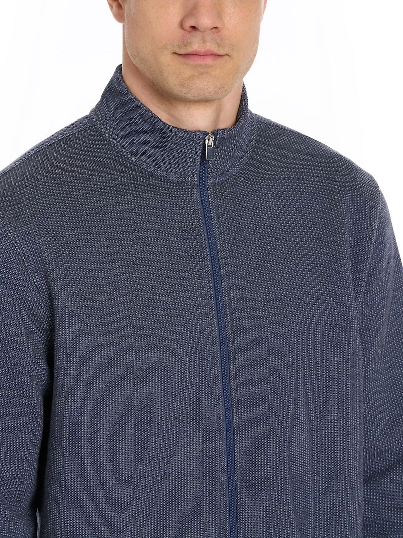 VAN HEUSEN FULL ZIP FLEECE SWEATER