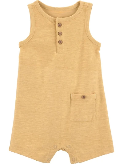 Carter's Child of Mine IB Romper - Yellow Solid