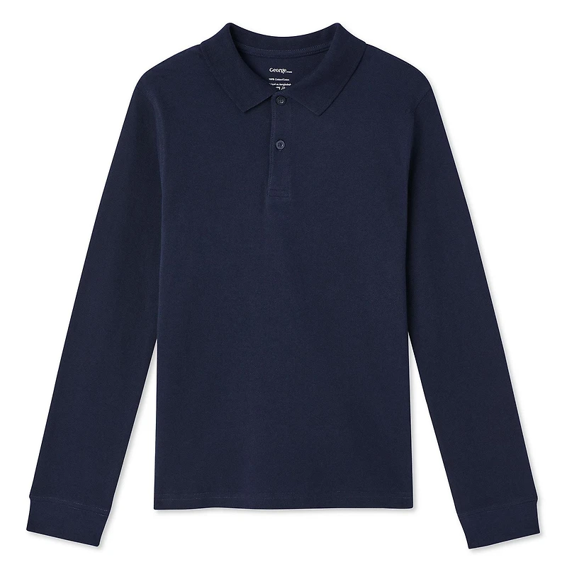 Lot de 2 polos d’uniforme George pour garçons Tailles TP–TG