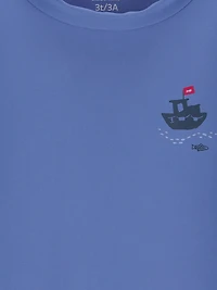 Carter's Child of Mine Toddler Boy 2pc Rash Guard Set Blue Beach