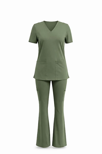FLEX SCRUBS™ ladies flared scrub pants