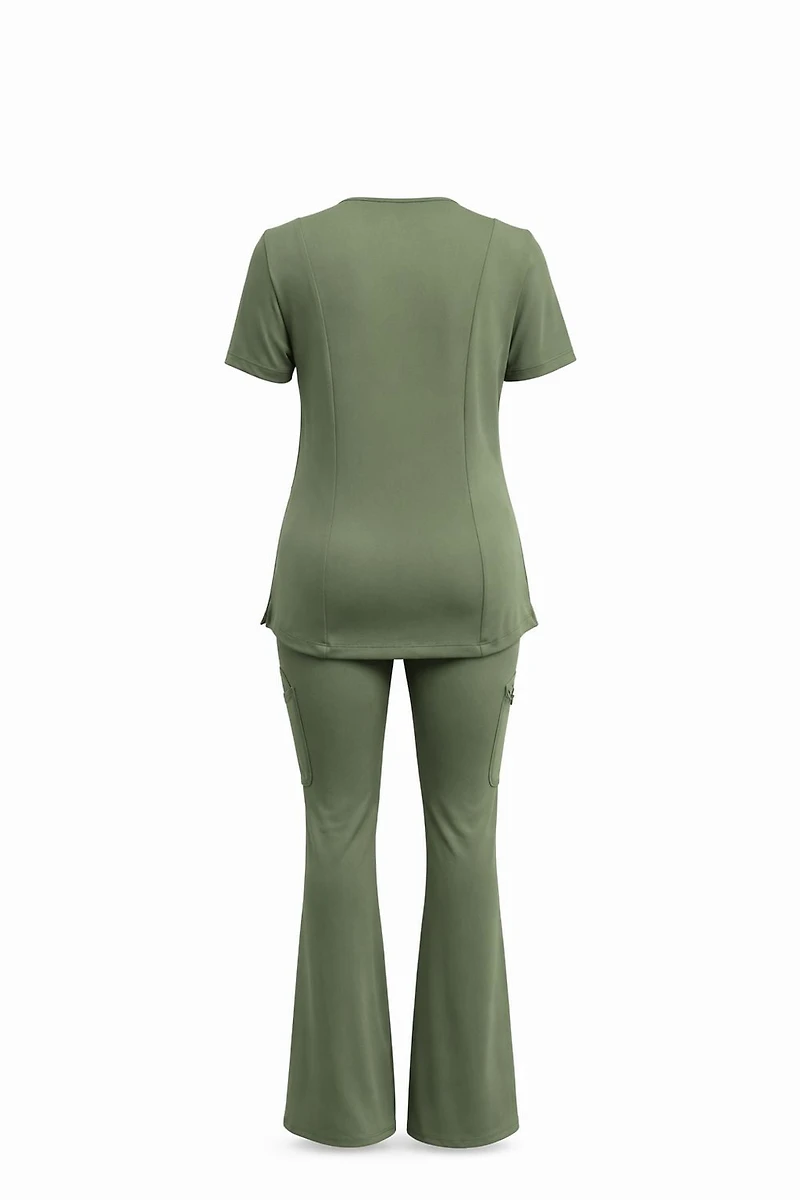 FLEX SCRUBS™ ladies flared scrub pants