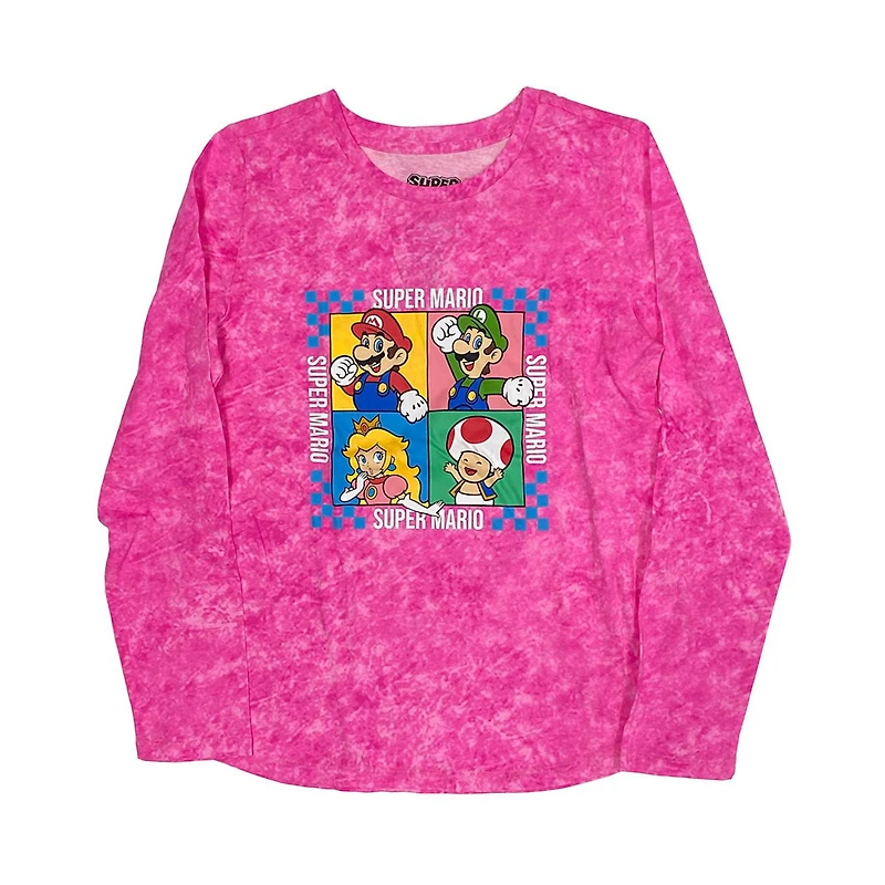 Super Mario Girls Mario Group T-shirt à manches longues
