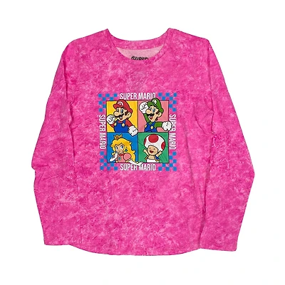 Super Mario Girls Mario Group Long Sleeve T-Shirt