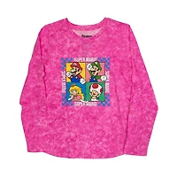 Super Mario Girls Mario Group T-shirt à manches longues