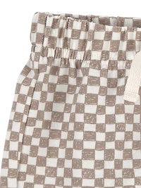 Carter's Child of Mine IB 2PC Short Set - Taupe Check
