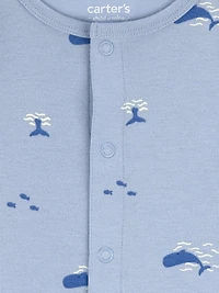 Carter's Child of Mine IB Romper - Blue Whale
