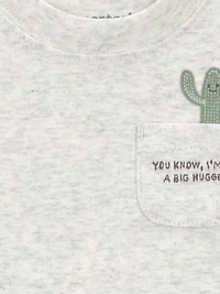 Carter's Child of Mine IB 3PC Short Set - Grey Cactus