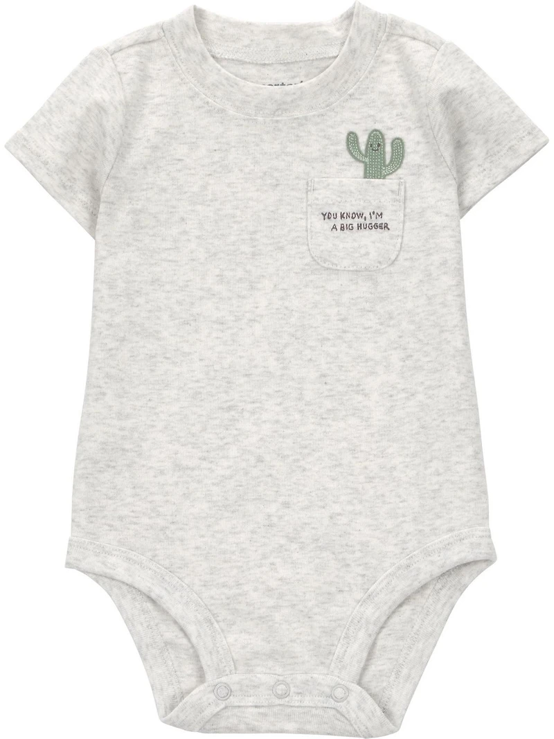 Carter's Child of Mine IB 3PC Short Set - Grey Cactus