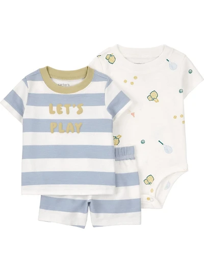 Carter's Child of Mine Gar Ensemble short 3 pièces - Bleu Sport