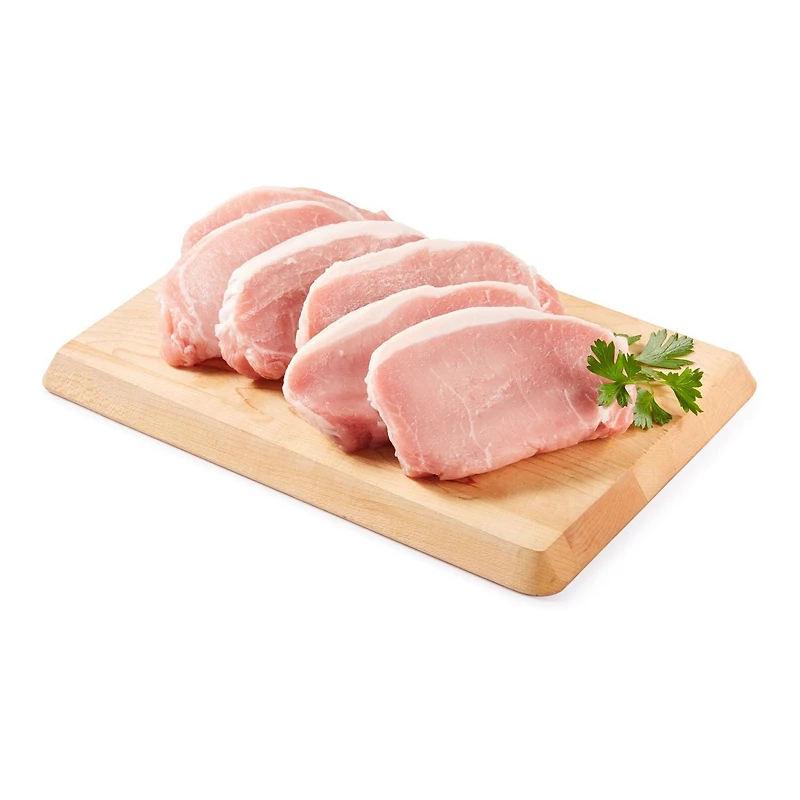 Pork Loin Center and Rib Chops Boneless, 6 chops, 0.42 - 0.90 KG