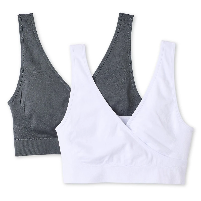 George Women's Seamless Nursing Sleep Bra 2-Pack