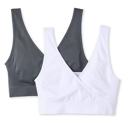 George Women's Seamless Nursing Sleep Bra 2-Pack