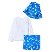 Ensemble 3 pièces avec anti-UV George pour petits garçons