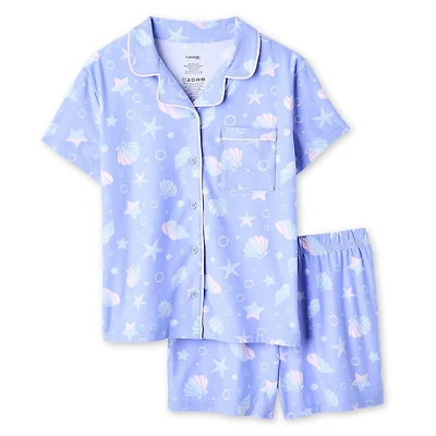 George Girls' Two Piece Lush Knit Pajama Set
