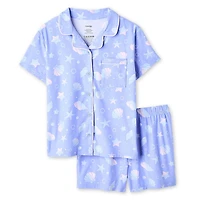 George Girls' Two Piece Lush Knit Pajama Set
