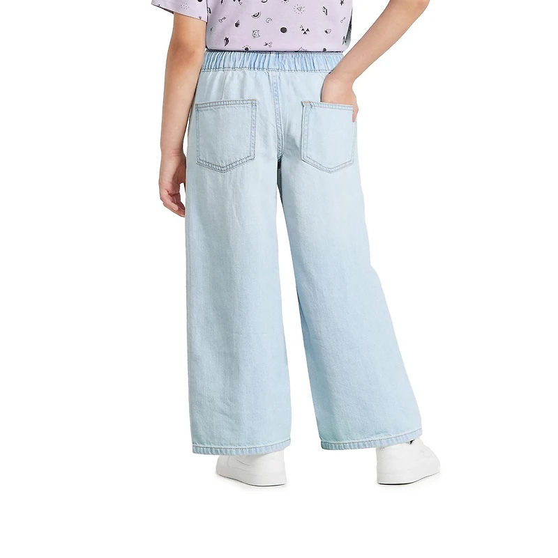 George Girls' Wide Leg Denim Pant