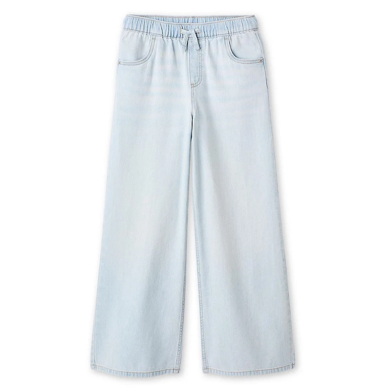 George Girls' Wide Leg Denim Pant