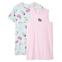 George Girls' Nightshirt 2-Pack