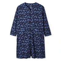 Chemise de nuit zippée Iyla Plus pour femmes