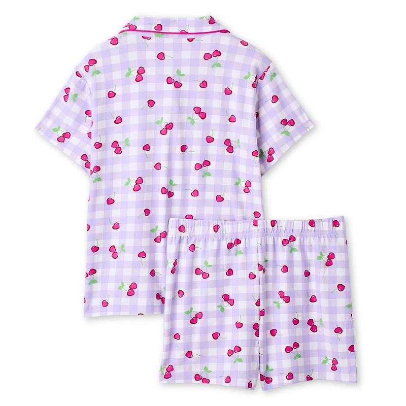 George Girls' Two Piece Lush Knit Pajama Set