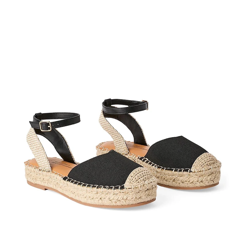 Sandales compensées à espadrille Time and Tru pour femmes