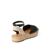 Sandales compensées à espadrille Time and Tru pour femmes