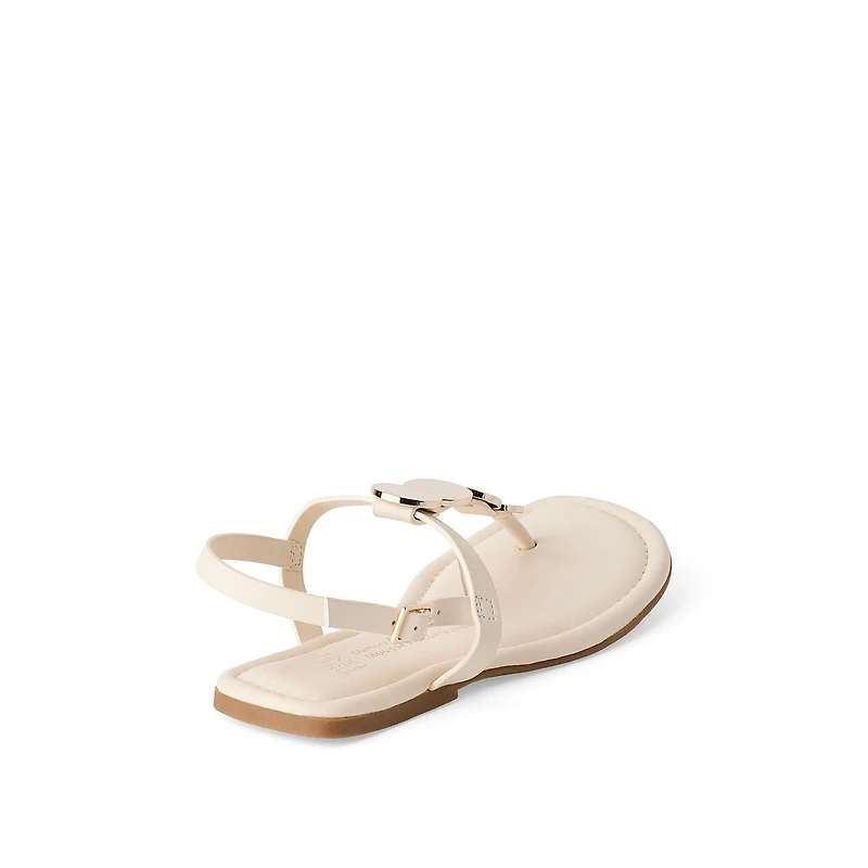 Sandales à bride en T Time and Tru pour femmes