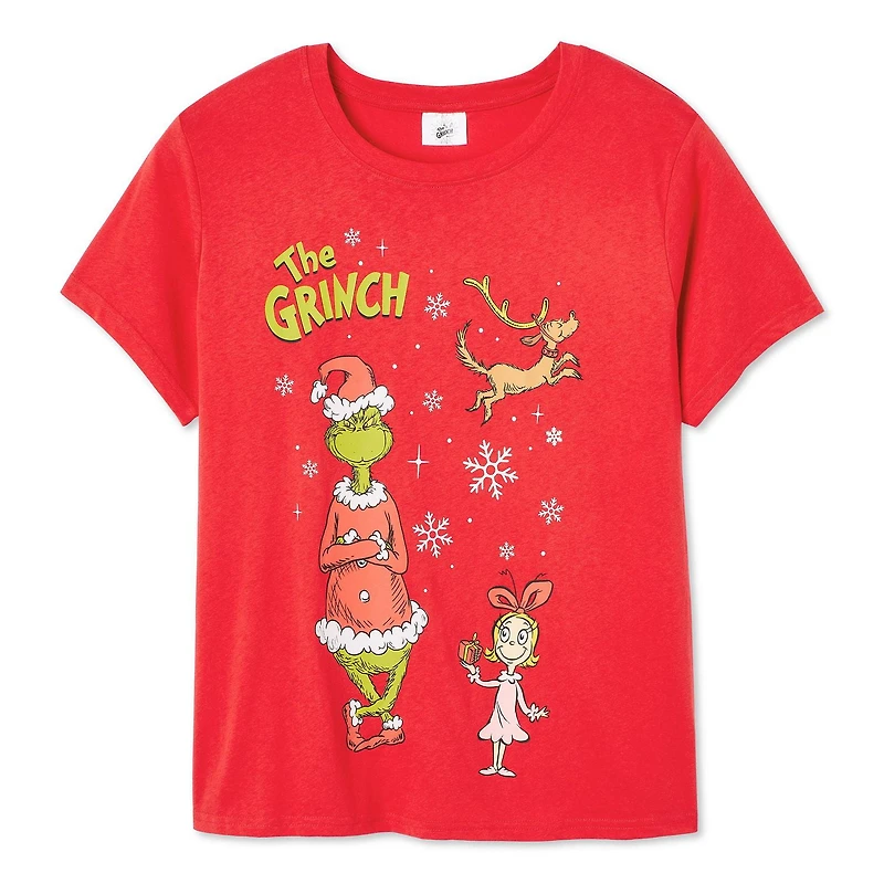 The Grinch Women's Plus Boyfriend Fit Tee