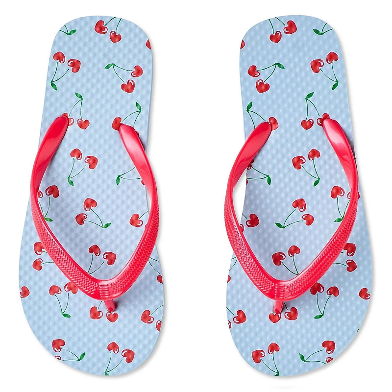 George Girls' Printed Flip Flops