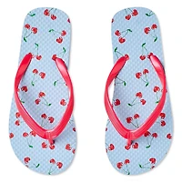 George Girls' Printed Flip Flops