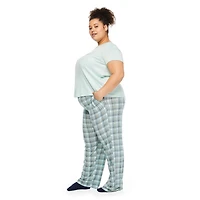 George Plus Women's Pajama 2-Piece Set, Sizes 1X-4X