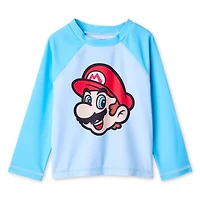 Super Mario Toddler Boys' Long-Sleeve Rashguard
