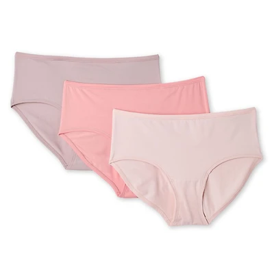 Lot de 3 culottes extensibles à taille mi-haute George pour femmes