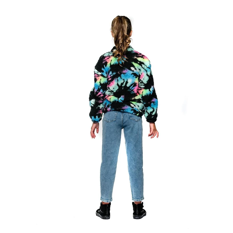 Justice Girls Swirly Quarter Zip et Chouchou