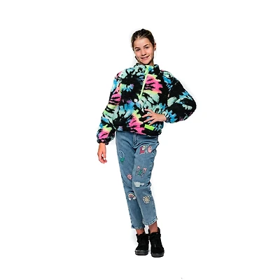 Justice Girls Swirly Quarter Zip et Chouchou