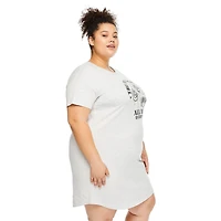 Chemise de nuit à encolure ras du cou George Plus pour femmes