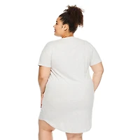 Chemise de nuit à encolure ras du cou George Plus pour femmes