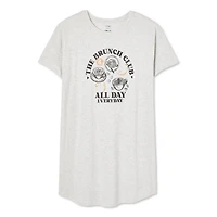 Chemise de nuit à encolure ras du cou George Plus pour femmes