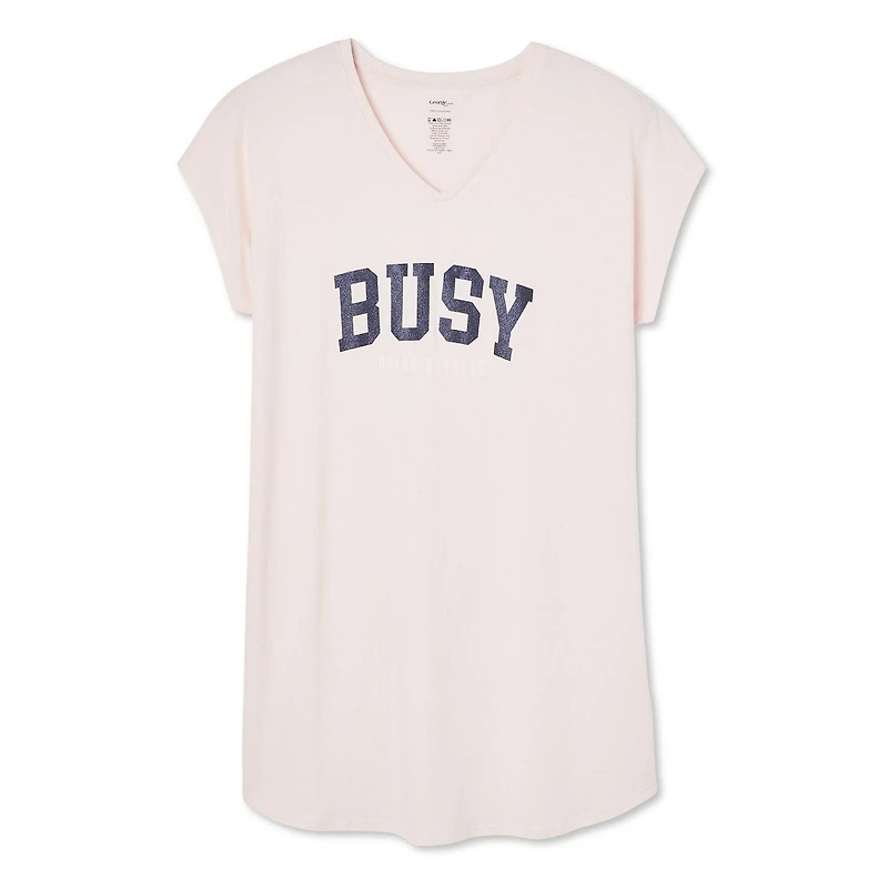 George Plus Women's V-Neckline Night Shirt