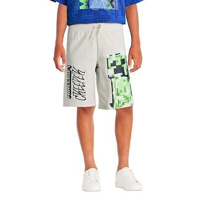 Minecraft Boys' Creeper Graphic Short